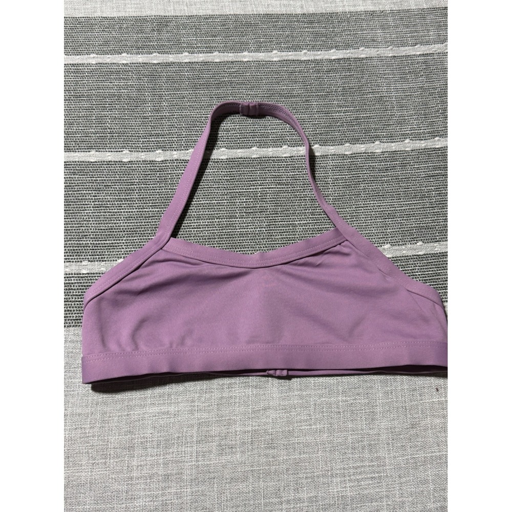 Body Wrappers Girls Purple‎ Halter Dance Bra Top Size 8-10 Made in USA